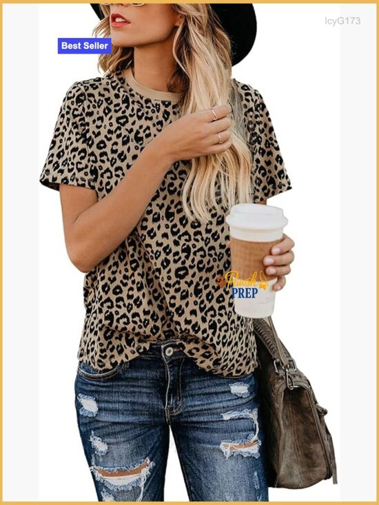 Tops - Soft Polyester Short Sleeve T-Shirt Regular Fit Casual Summer Top